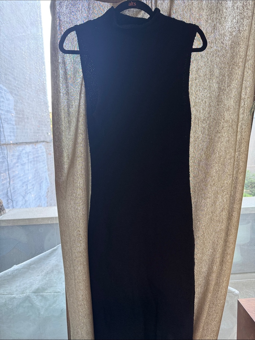 Mara Hoffman Mock-Neck Sleeveless Maxi Dress in Black - Picture 5 of 6